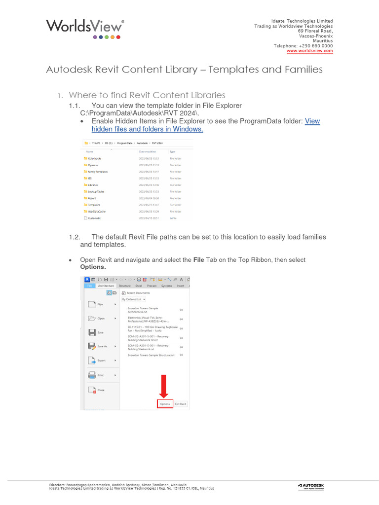 Revit Content Library | PDF | Autodesk Revit | Microsoft Windows