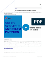 SBI PO Syllabus 2024 and Exam Pattern, Prelims and Mains Syllabus