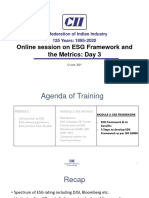 ESG Framework Metrics - Day 3