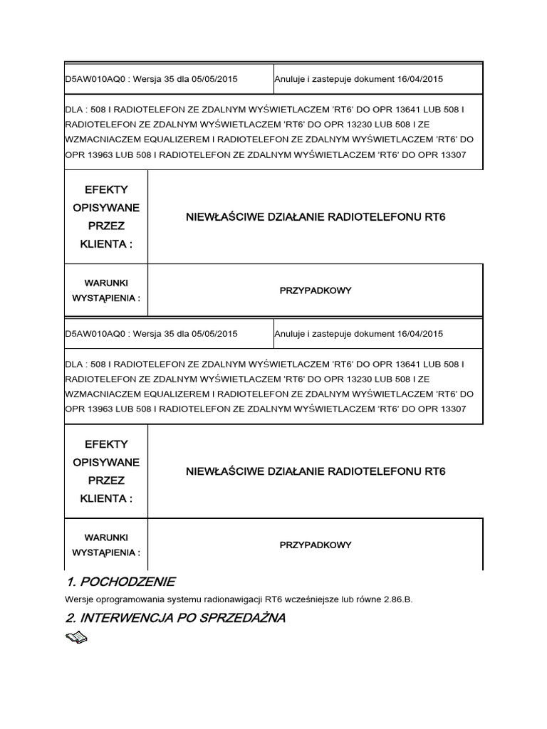 Procedura Zmiany Oprogramowania RT6 | PDF