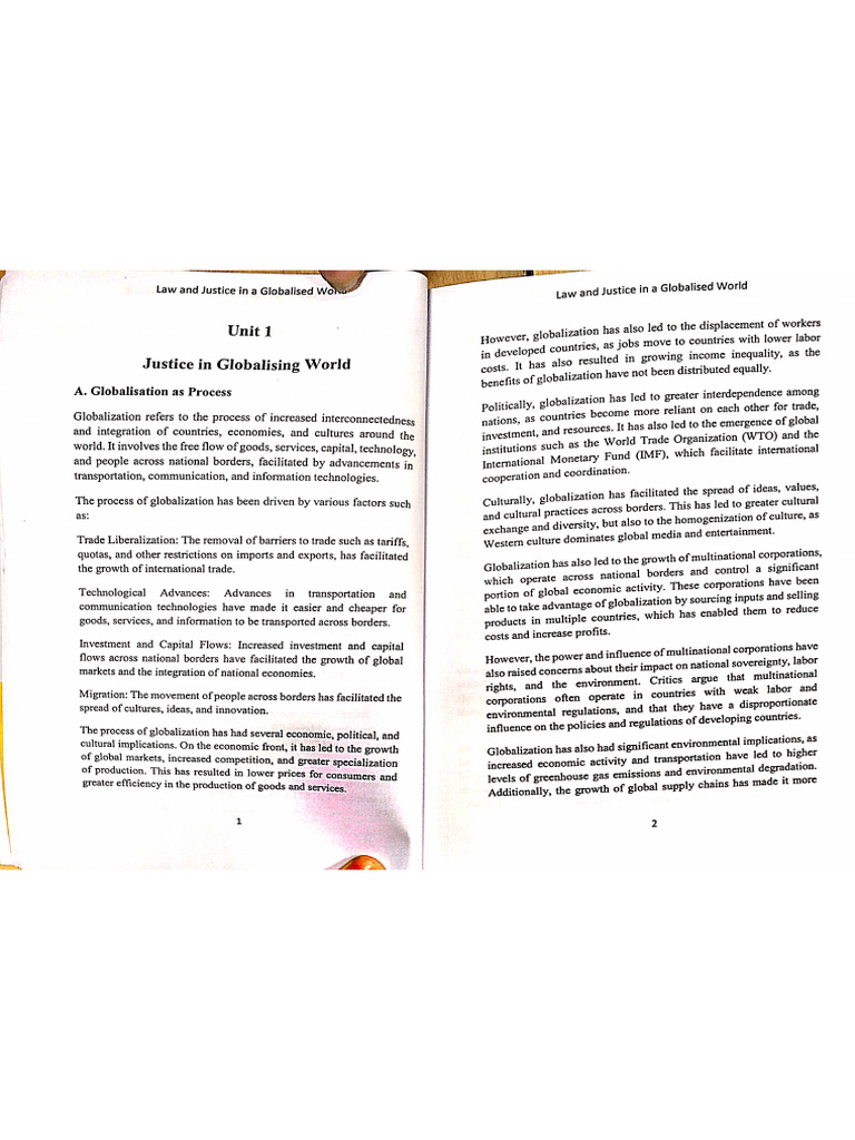Globalization All Unit Pdf