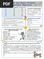 Subject-And-Object-Pronouns-Possessive-Adjective Exerc