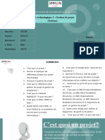 Veille Technologique 1 - Gestion de Projet (Notions)