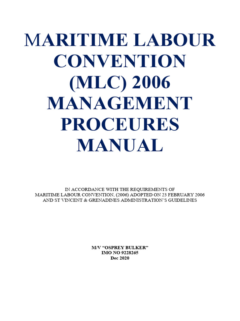 MLC 2006 word | PDF | International Labour Organization