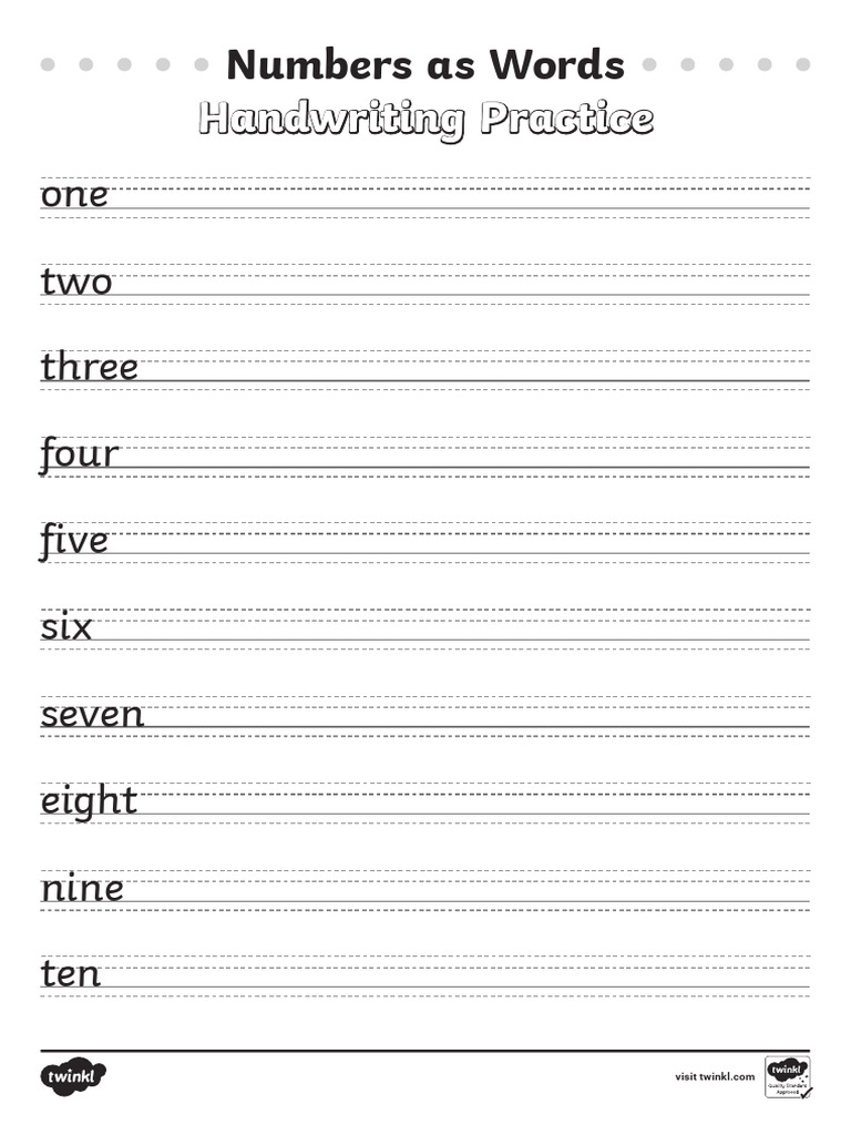 Grade 1 Number Practice | PDF