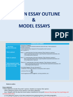 Opinion Essay Outline & Model Essays