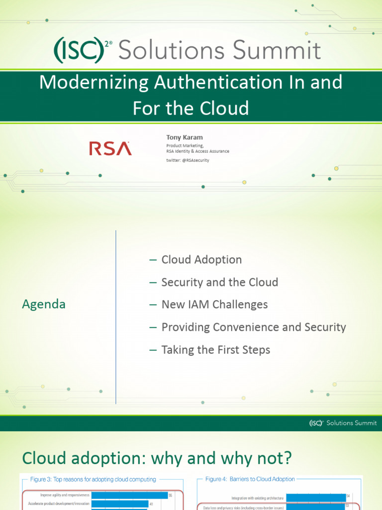 Modernizing Authentication in and For The Cloud | PDF | Cloud Computing ...
