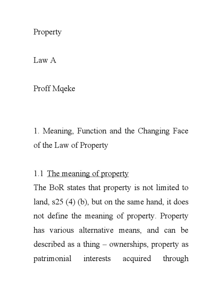 Property Notes A | PDF | Eminent Domain | Property