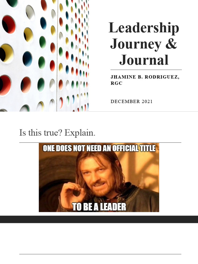 Leadership Journal | PDF | Leadership | Expert