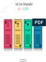 124.PowerPoint 4 Step Line Infographic Animation