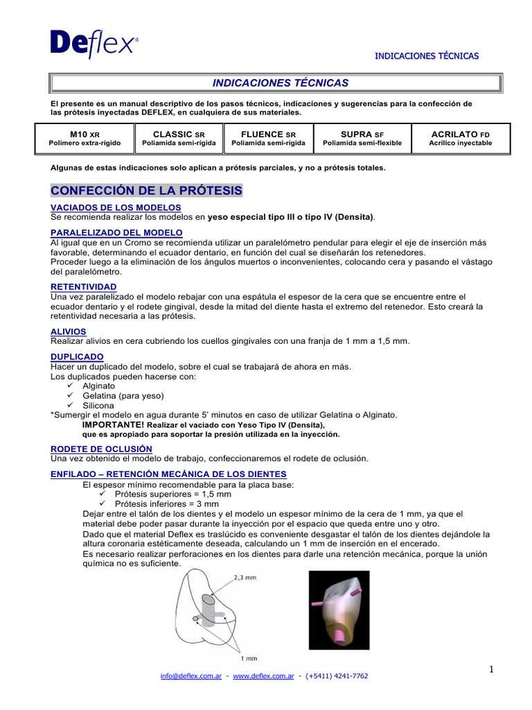 Indicaciones Tecnicas Deflex | PDF | Polimetacrilato de metilo ...