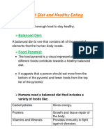 Balanced Diet and Healthy Eating