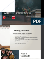 Topic 3.1 Writing Cookbook