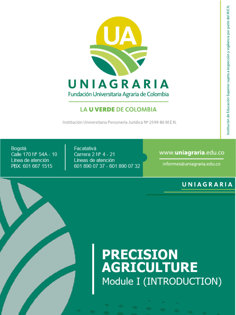 Precision Agriculture - Module I | PDF | Agriculture | Intensive Farming