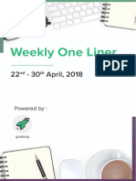 Weekly Oneliner 22 To 30th April ENG - PDF 72