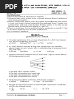 Physics Class Xii Sample Paper Test 03 For Board Exam 2024