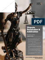 HSA Dispute Resolution Arbitration Newsletter August 2023