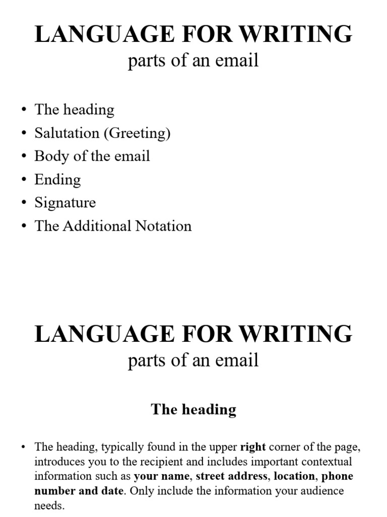 Parts of an Email Explained | PDF | Madam