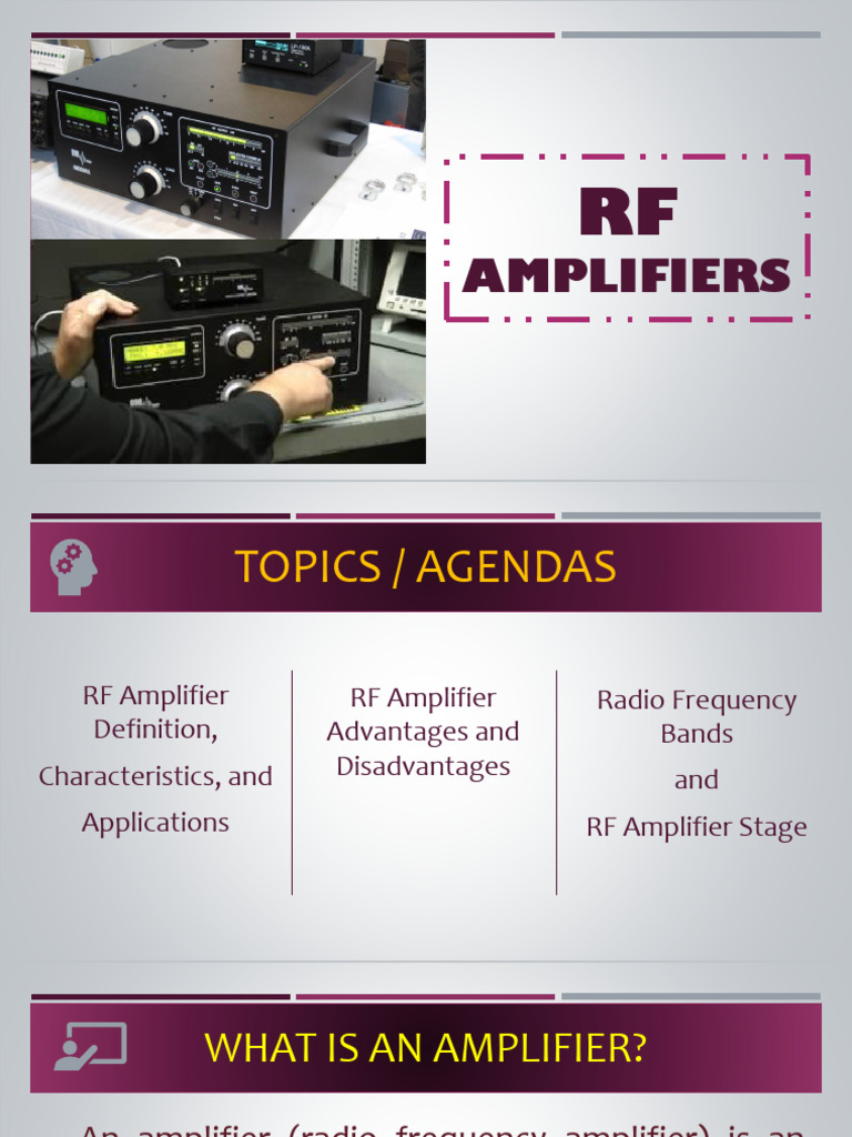 RF Amplifiers: Definition, Uses & Types | PDF | Amplifier | Radio