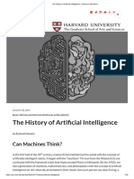 The History of Artificial Intelligence - Science in The News