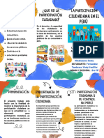 Folleto Tríptico Campaña Informativa de Fomento de La Lectura Colorido Infantil Azul y Amarillo