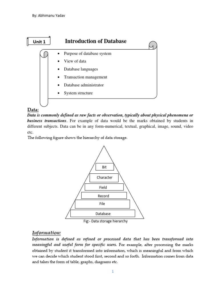 6th sem dbms reference up to unit 5 pdf databases conceptual model