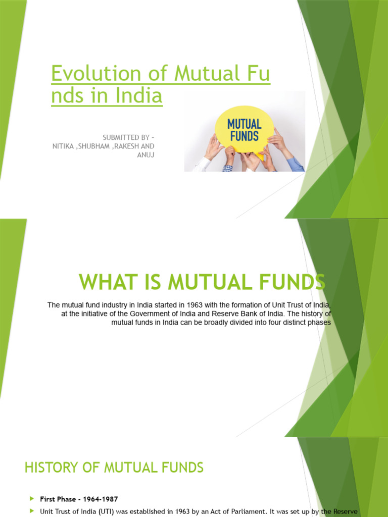 Evolution of Mutual Funds in India | Download Free PDF | Investment