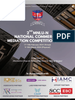 Brochure 2nd National Commercial Mediation Competition