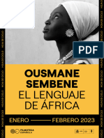 Hoja de Ciclo: "Ousmane Sembene, El Lenguaje de Africa" (Filmoteca Madrid, Programa de Enero 2023 - Febrero-2023)