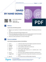 LINGUAHOUSE Missing Teenager Saved by Hand Signal