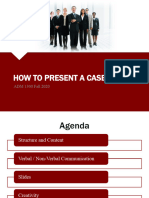 How To Present A Case 2021