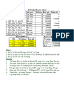 bài tập excel tin học cơ bản