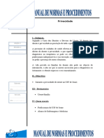 Manual de Normas Procedimentos Privacidade