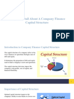 Study in Detail About A Company Finance Capital Structure