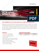 Datasheet XPG Gammix s11 Pro Pcie Gen3 x4 m2 SSD 20240129