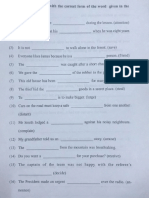 Word Forms Exam Paper (Sat-Sun 2-4)