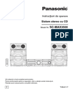 User Manual Panasonic SC-MAX3500