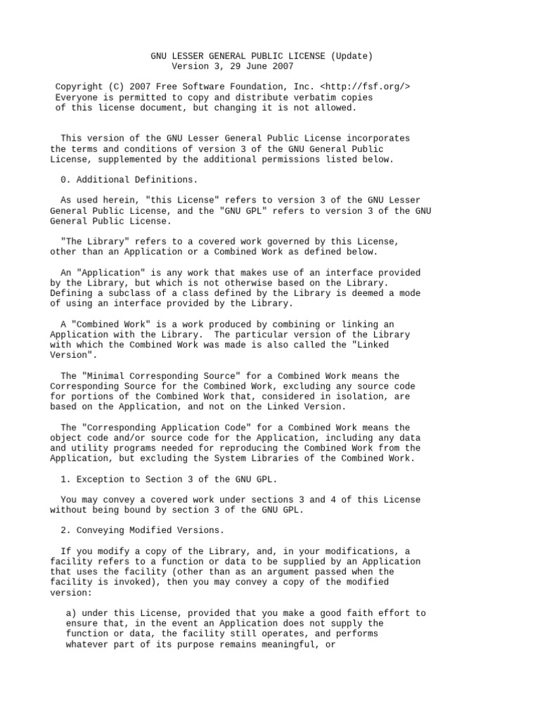 Ffmpeg COPYING LGPLv3 | PDF | Gnu | Source Code