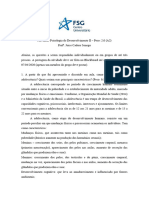 Atividade Psicologia Do Desenvolvimento II - Peso 2,0 (A2) RAQUEL FERREIRA DA ROSA