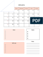 Cute Pink Weekly Schedule Planner