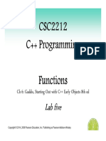 CSC2212 C++ - Function