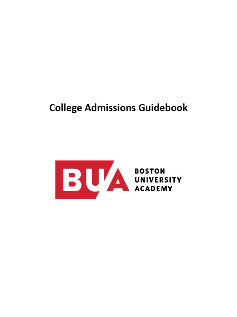 College Admission Guidebook | PDF | Sat | College Admissions In The ...
