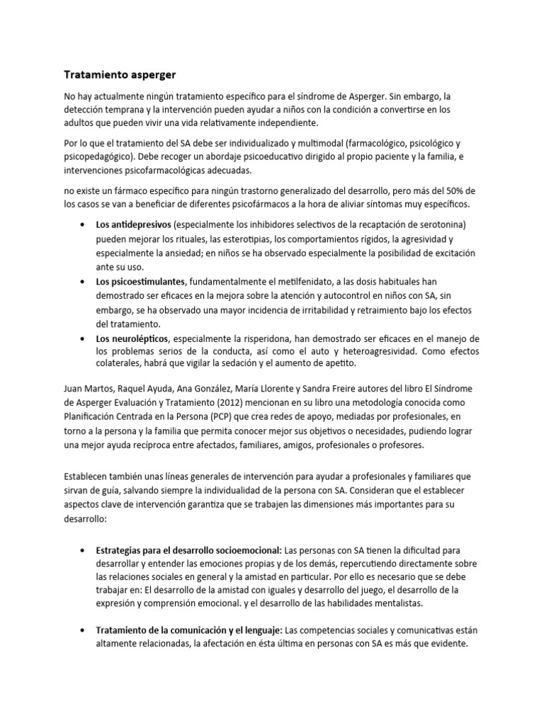 Tratamiento Asperger - Finish | PDF | Síndrome de Asperger | Las emociones