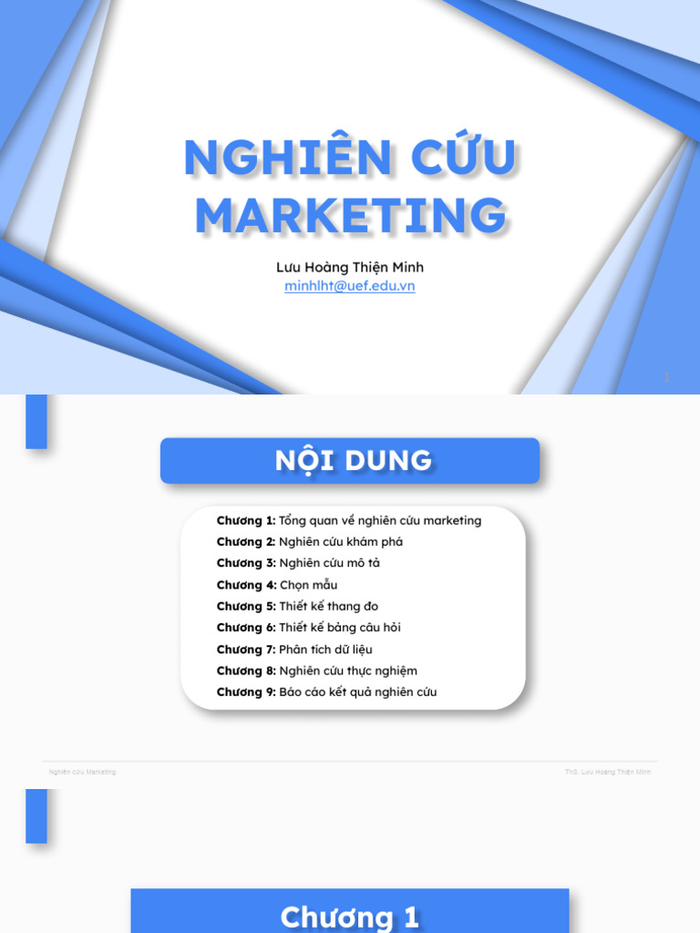 Chương 1 Nghiên C U Marketing | PDF