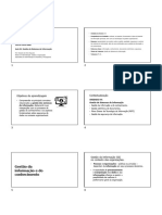 Sistemas de Informação Gerencial: Gestão Da Informação e Do Conhecimento