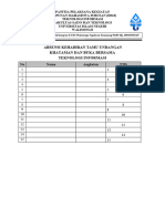 ABSENSI Kehadiran Undangan