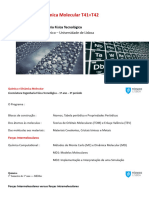 Química e Dinâmica Molecular T41+T42: Licenciatura Engenharia Física Tecnológica