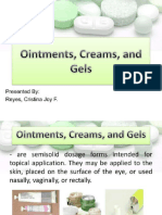 Ointment Cream Gel Pastes Plasters Glycerogelatin