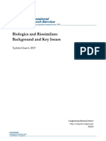 Biologics and Biosimilars: Background and Key Issues: Updated June 6, 2019