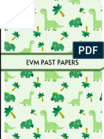 EVM Past Paper